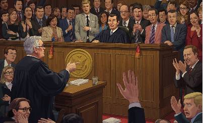 A shoe flung at the judiciary